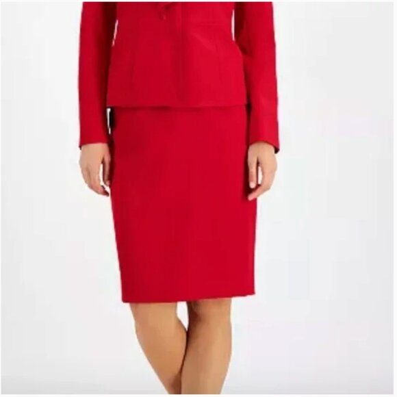 Pencil Work Business Casual Classy Classic Girly Cherry Boss Girl Midi Skirt - Picture 1 of 6